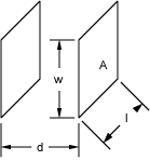 Diagram of a parallel plate capacitance