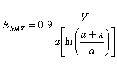 Equation for max Electric field associated with a parallel plate and cylinder