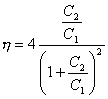 Resonant CLC circuit equation for energy transfer efficiency